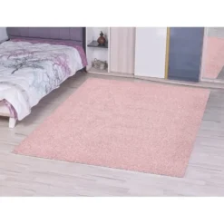 Loca Shaggy Vloerkleed Hoogpolig Roze - 120x170 CM