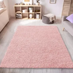 Loca Shaggy Vloerkleed Hoogpolig Roze - 120x170 CM