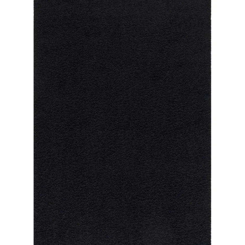 Loca Shaggy Vloerkleed Hoogpolig Zwart - 240x340 CM