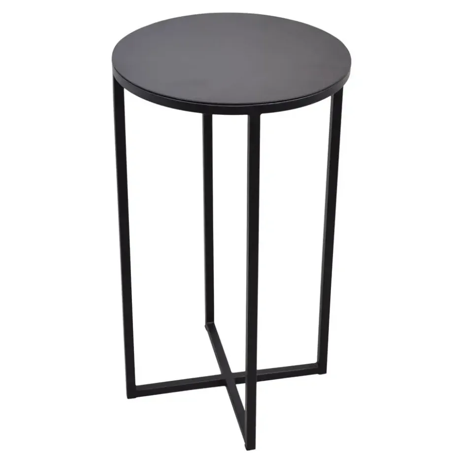 LOFT42 Beau bijzettafel - Rond - Zwart - Metaal