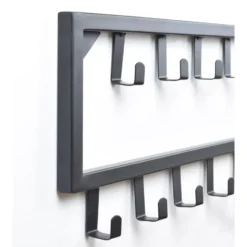 LOFT42 Bono Small Kapstok - Zwart – Metaal – 9 haken - 50x26x4