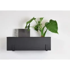 LOFT42 Flora Wand Plantenbak Large - Opbergbox - Metaal - Mat Zwart