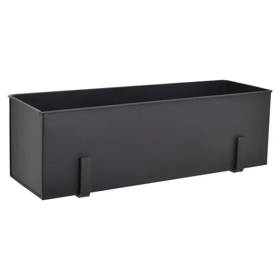 LOFT42 Flora Wand Plantenbak Large - Opbergbox - Metaal - Mat Zwart