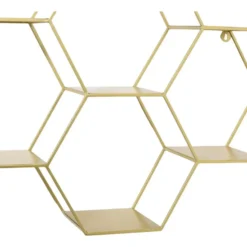 LOFT42 Hexagon Wandrek Zeshoekig - Goud - 57x80x20