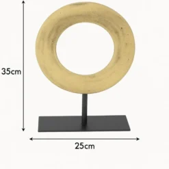 LOFT42 Joris Ornament op voet - Messing Metaal Ø25cm