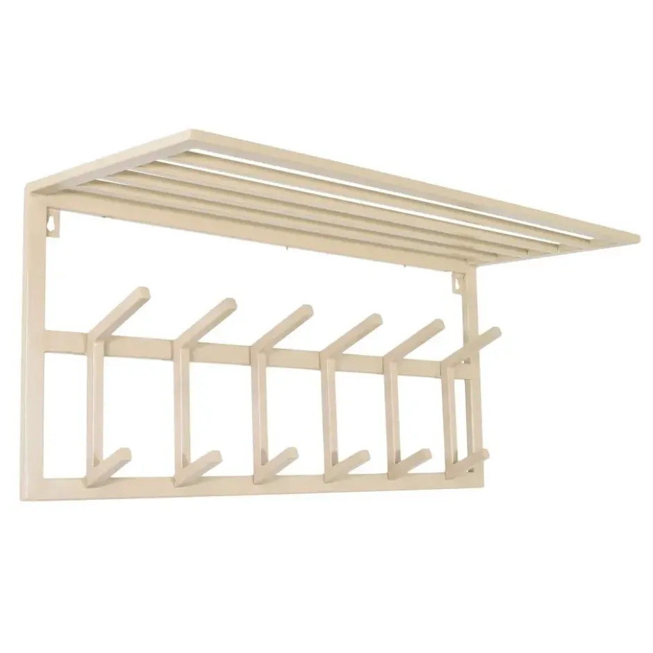 LOFT42 Kapstok Jaimy - Beige – Metaal – 6 dubbele haken - 80x35x30