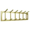 LOFT42 Kapstok Jaimy Single - Goud – Metaal – 6 dubbele haken - 80x24x12