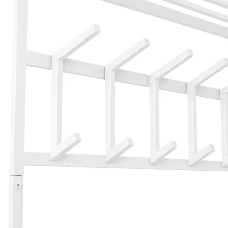LOFT42 Kapstok Jaimy - Wit – Metaal – 6 dubbele haken - 80x80x30
