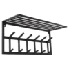 LOFT42 Kapstok Jaimy - Zwart – Metaal – 6 dubbele haken - 80x35x30