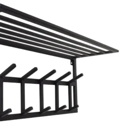 LOFT42 Kapstok Jaimy - Zwart – Metaal – 6 dubbele haken - 80x35x30