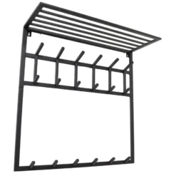 LOFT42 Kapstok Jaimy - Zwart – Metaal – 6 dubbele haken - 80x80x30