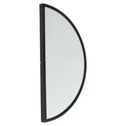 LOFT42 Mirror Spiegel Half Rond - Zwart - Metaal - 60x31