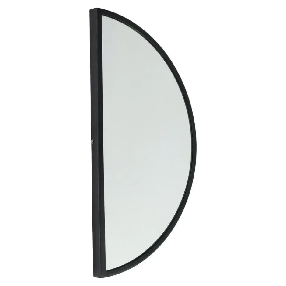 LOFT42 Mirror Spiegel Half Rond - Zwart - Metaal - 60x31