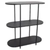 LOFT42 Oval Sidetable - Zwart - metaal - 77x70x30