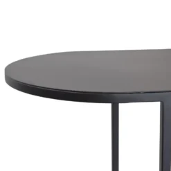 LOFT42 Oval Sidetable - Zwart - metaal - 77x70x30