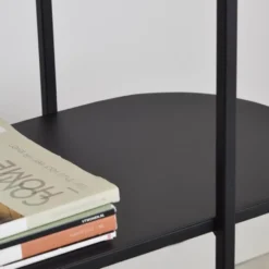 LOFT42 Oval Sidetable - Zwart - metaal - 77x70x30