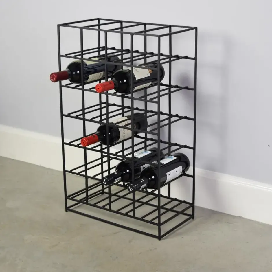 LOFT42 Pinot Wijnrek – 24 flessen - Metaal - Zwart
