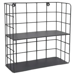 LOFT42 Racky Wandrek Vierkant - Metaal - Mat Zwart - 42x42x17