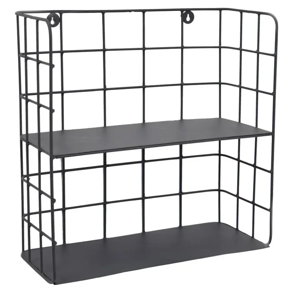 LOFT42 Racky Wandrek Vierkant - Metaal - Mat Zwart - 42x42x17
