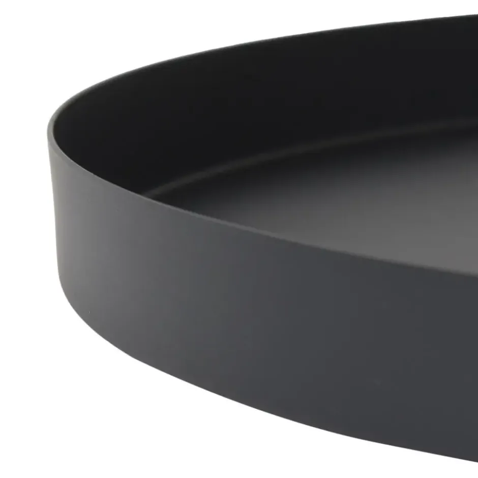 LOFT42 Serva Metalen Dienblad – Zwart – Ø40 cm