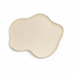 LOFT42 Serva Organisch Metalen Dienblad – Beige – Ø60 cm