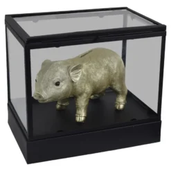 LOFT42 Showy Glazen Display Box Zwart - Metaal - (27x30x20)
