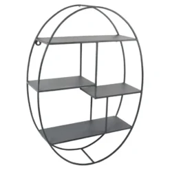 LOFT42 Wally Wandrek Ovaal - Metaal - Mat Zwart - 50x70x15