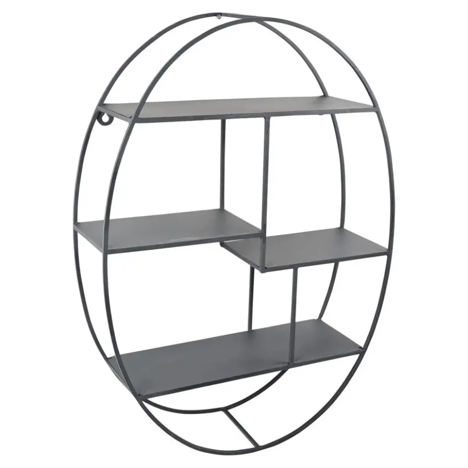 LOFT42 Wally Wandrek Ovaal - Metaal - Mat Zwart - 50x70x15