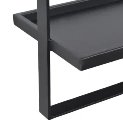 LOFT42 Wandrek Dymo - Zwart – Metaal – 60x50x15
