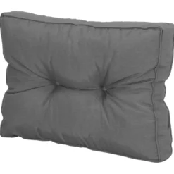 Loungekussen Florence rug - grijs - 60x43 cm