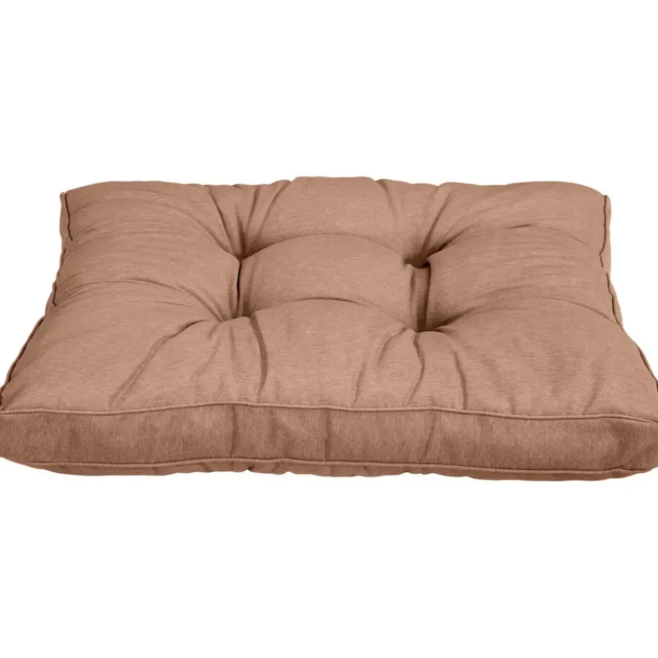 Loungekussen Florence zit - mokka - 73x73 cm