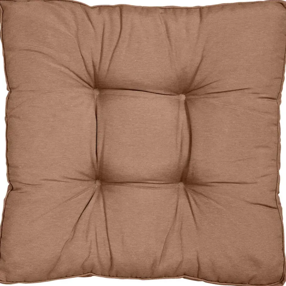 Loungekussen Florence zit - mokka - 73x73 cm