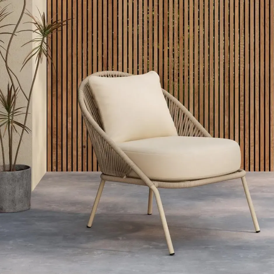 Loungestoel Beige - Lindos - Set van 2