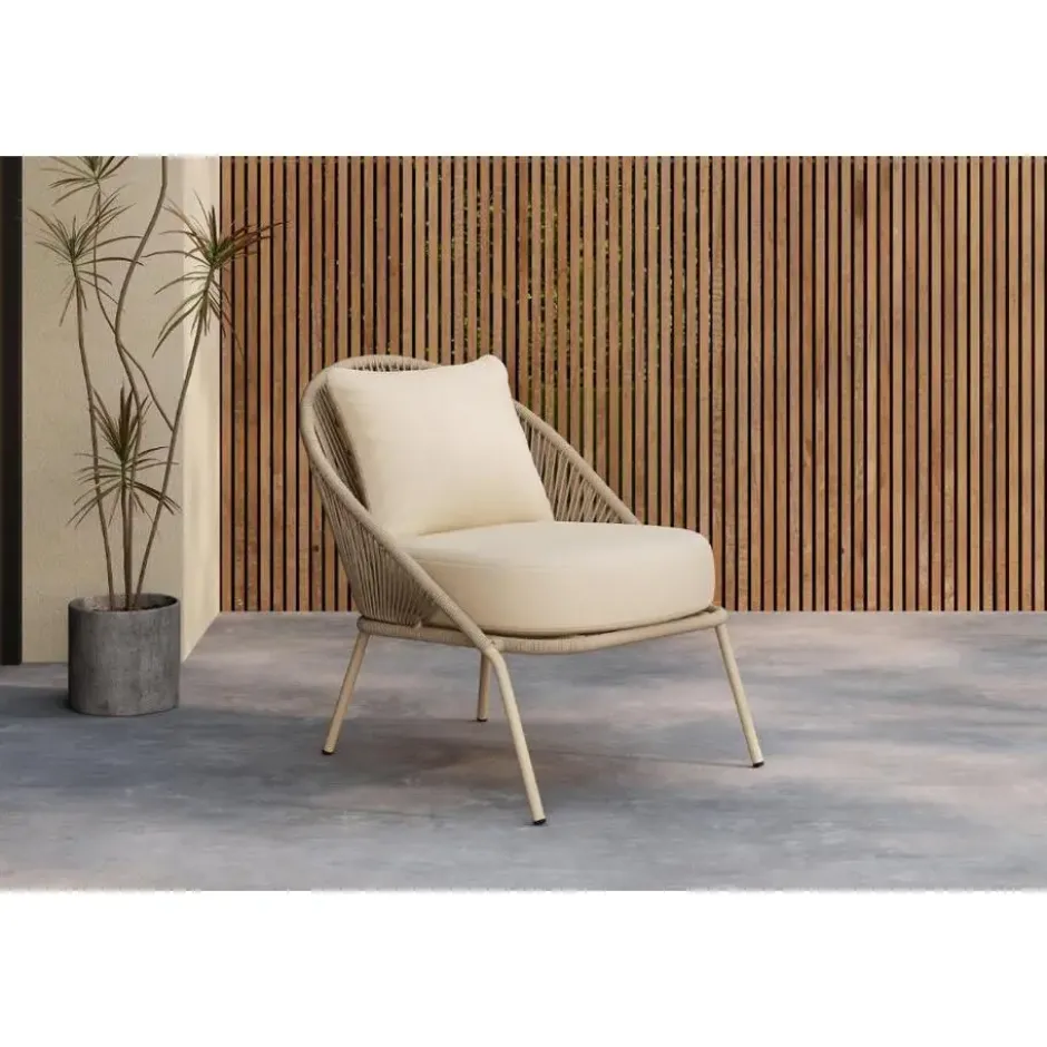 Loungestoel Beige - Lindos - Set van 2