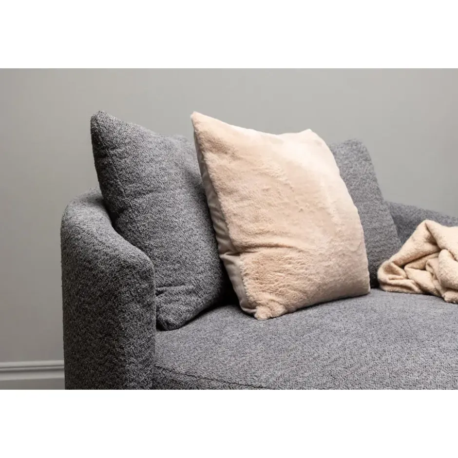 Loveseat Teddy Grijs - Zithoogte 40cm - 118x118x72cm - Kelso