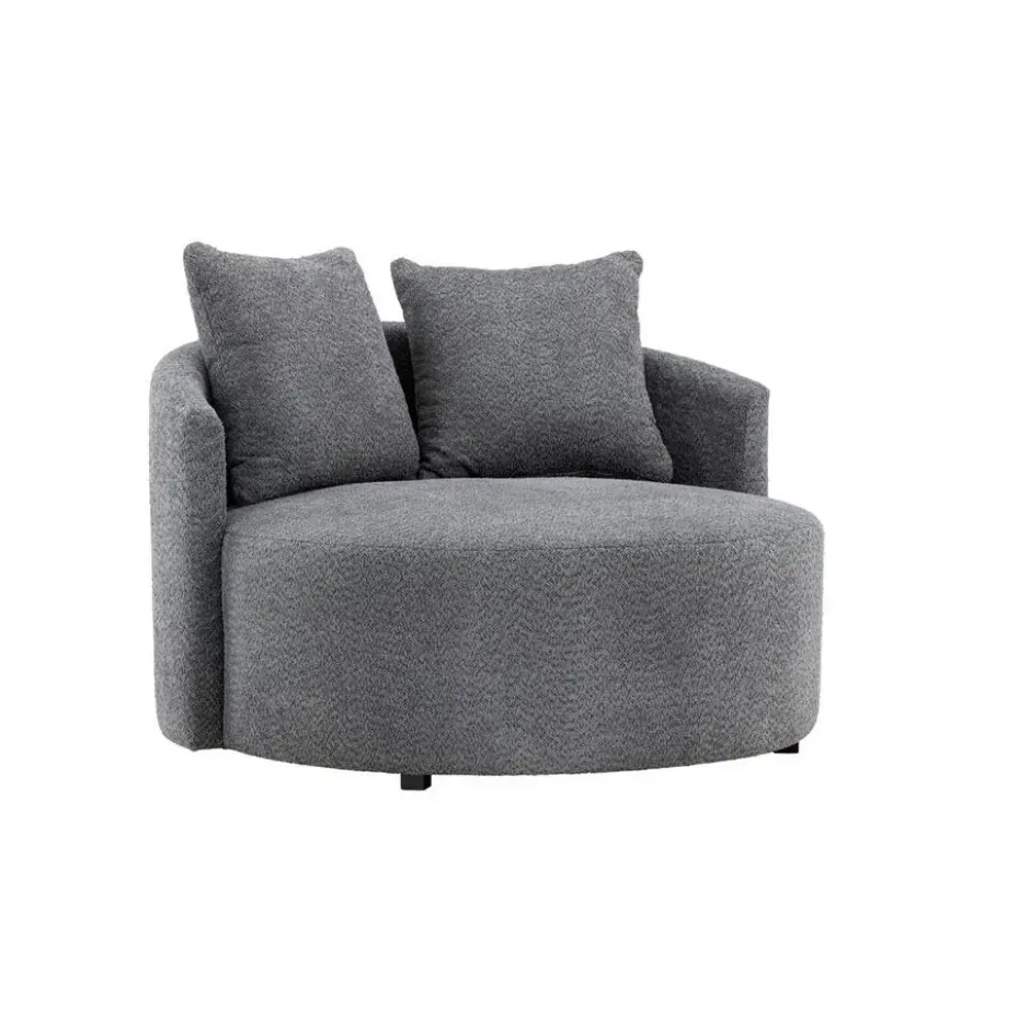 Loveseat Teddy Grijs - Zithoogte 40cm - 118x118x72cm - Kelso