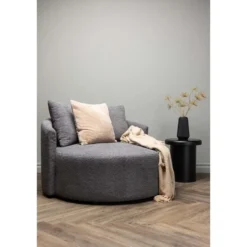 Loveseat Teddy Grijs - Zithoogte 40cm - 118x118x72cm - Kelso