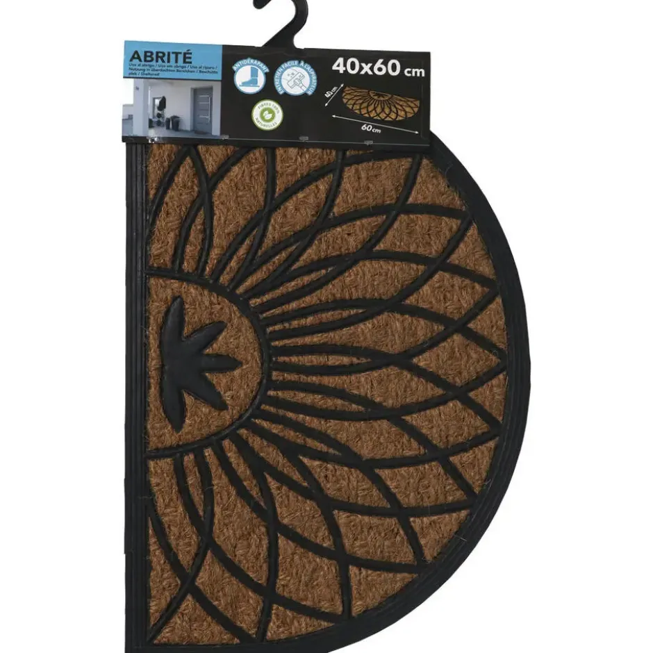 Luance Cozy Step Deurmat - anti slip - half maan - 60 x 40 cm