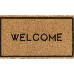 Luance Deurmat - anti slip - rechthoek - Welcome - 60 x 33 cm