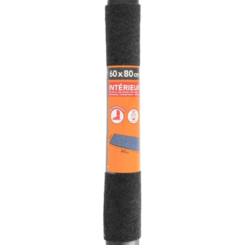 Luance Deurmat - grijs - 80x60 cm - PVC-polyester - droogloopmat