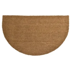 Luance Deurmat - half-rond - kokos - naturel - 45 x 75 cm