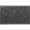 Luance Deurmat - zwart - rubber - rechthoek - 75 x 45 cm