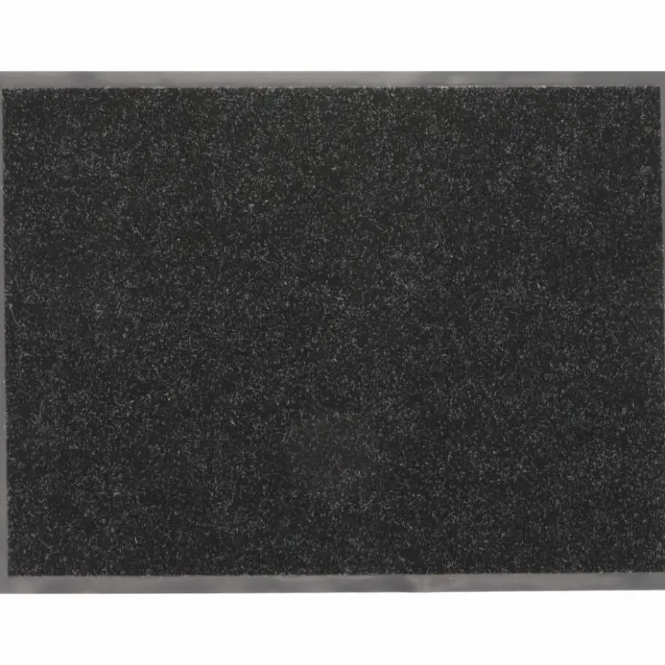 Luance Deurmat - zwart - 80x60 cm - PVC-polyester - droogloopmat