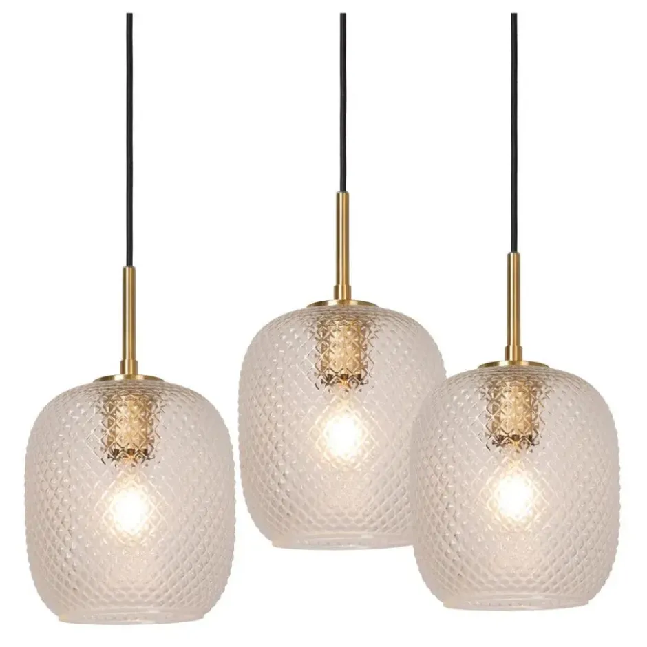Lucide ALICENT Hanglamp - Mat Goud / Messing