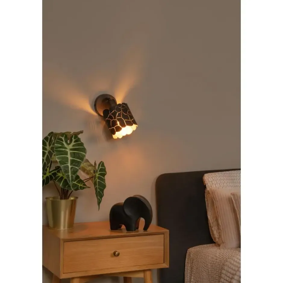 Lucide ALMELO Wandspot - Zwart