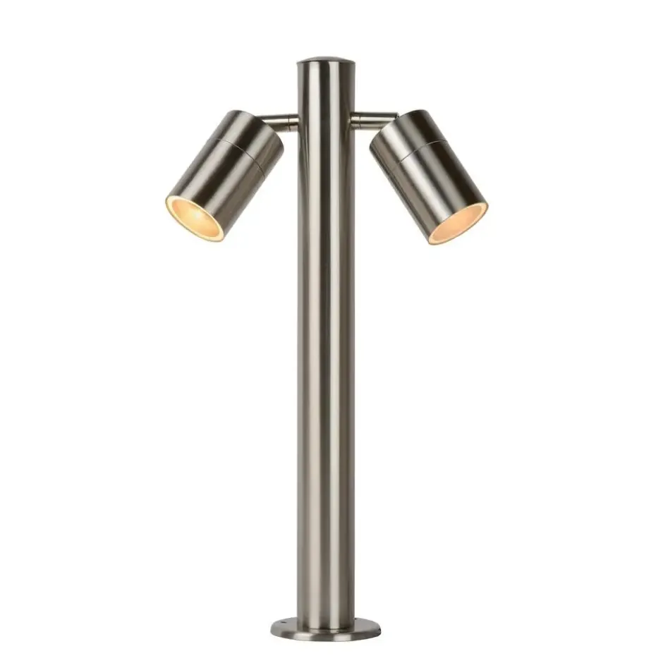 Lucide ARNE-LED Sokkellamp - Mat chroom
