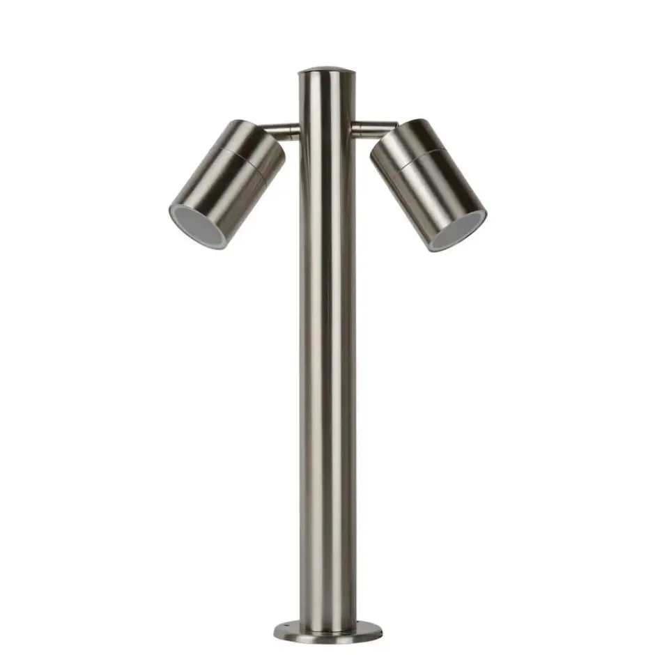 Lucide ARNE-LED Sokkellamp - Mat chroom