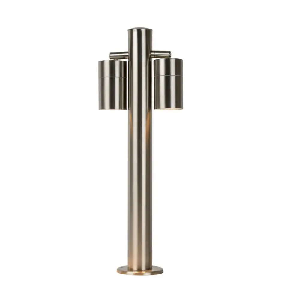 Lucide ARNE-LED Sokkellamp - Mat chroom