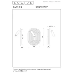 Lucide CARMINO Wandlamp - Taupe
