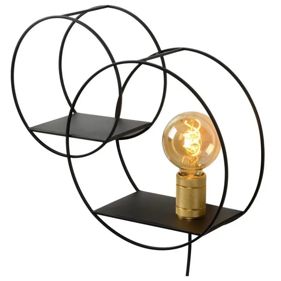 Lucide CIRCLE Wandlamp - Zwart